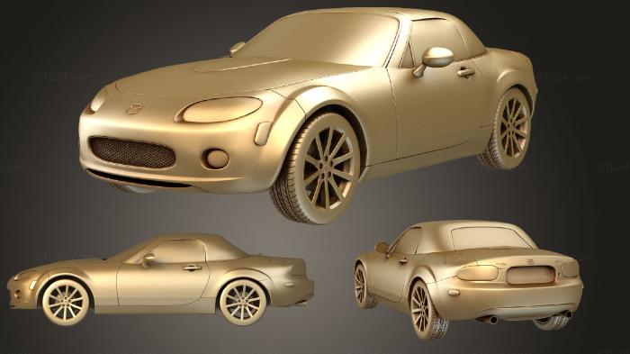 Автомобили и транспорт (Mazda MX 5 2009, CARS_2391) 3D модель для ЧПУ станка
